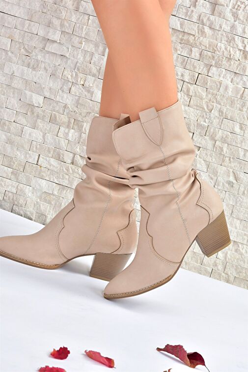 Ten Büzgülü Dallas Kadın Bot J404040009 - Görsel 4