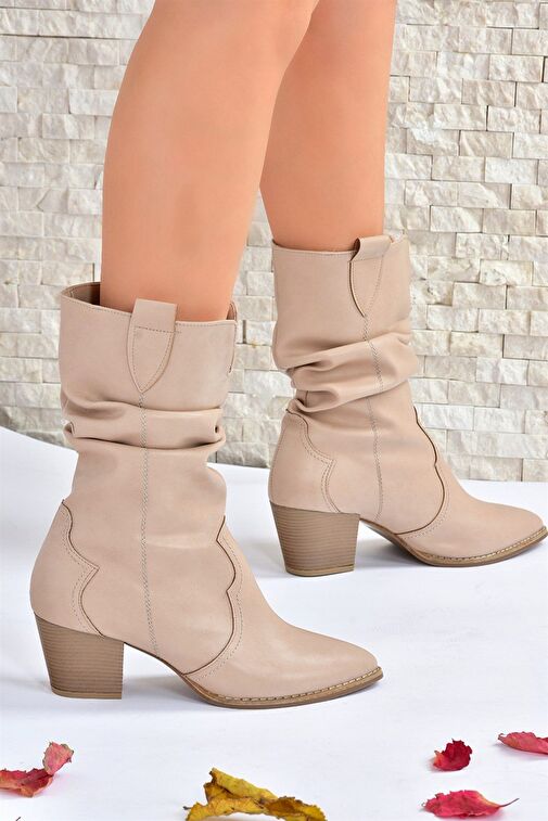 Ten Büzgülü Dallas Kadın Bot J404040009 - Görsel 5