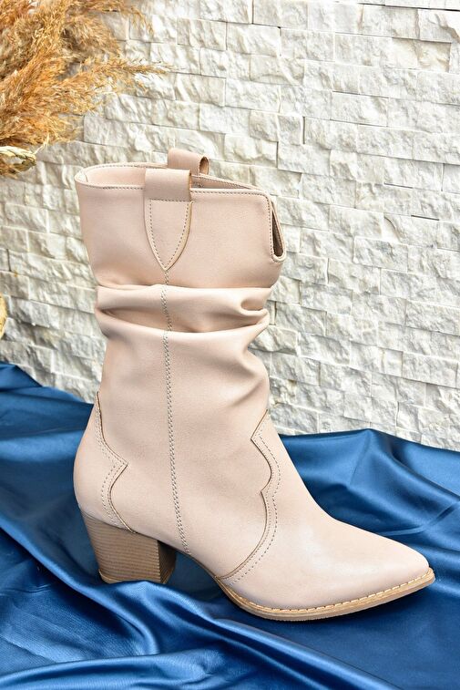 Ten Büzgülü Dallas Kadın Bot J404040009 - Görsel 6