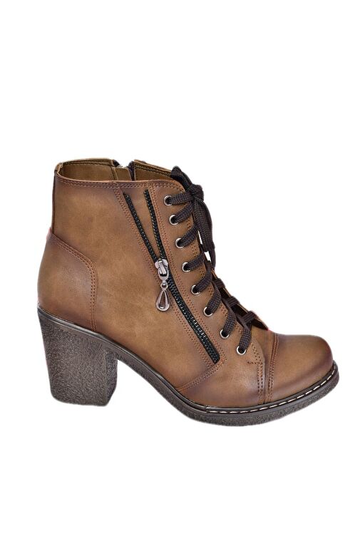 Vizon Kalın Topuklu Kadın Bot C674150209 - Görsel 8