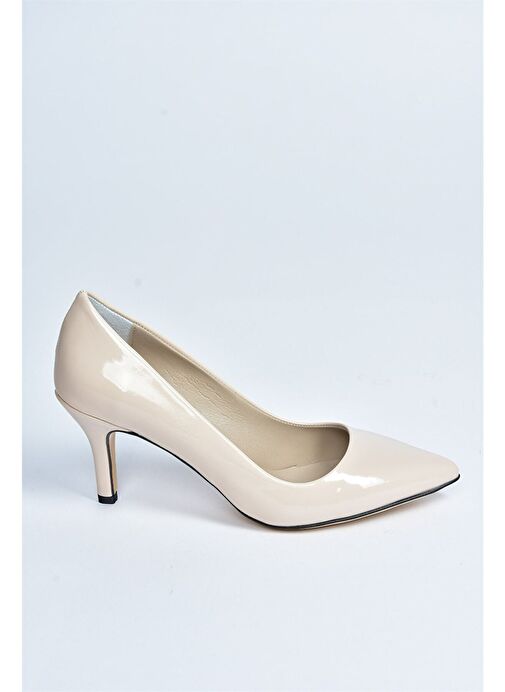 Fox Shoes Bej Kadın Rugan Stiletto 8176 - Görsel 6
