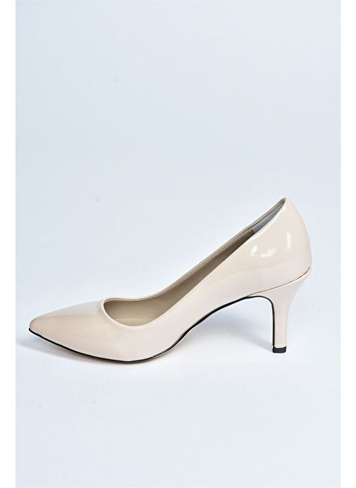 Fox Shoes Bej Kadın Rugan Stiletto 8176 - Görsel 7
