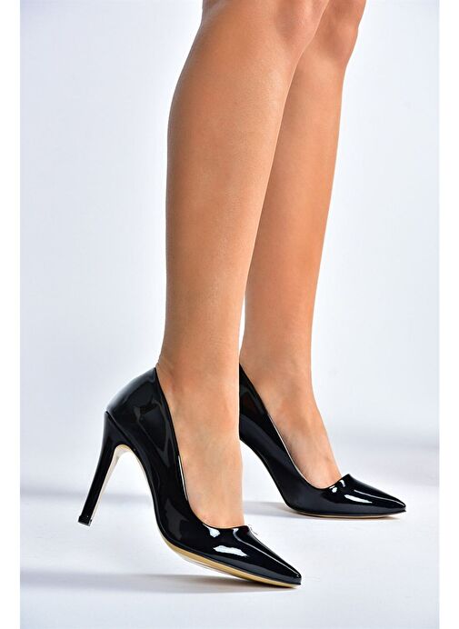 Siyah Rugan İnce Topuklu Kadın Stiletto L253971508 - Görsel 4