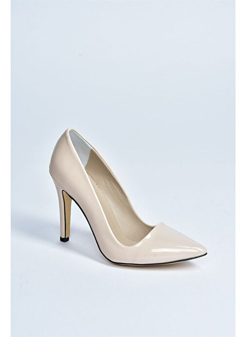 Fox Shoes Bej Kadın Rugan Stiletto 8178 - Görsel 7
