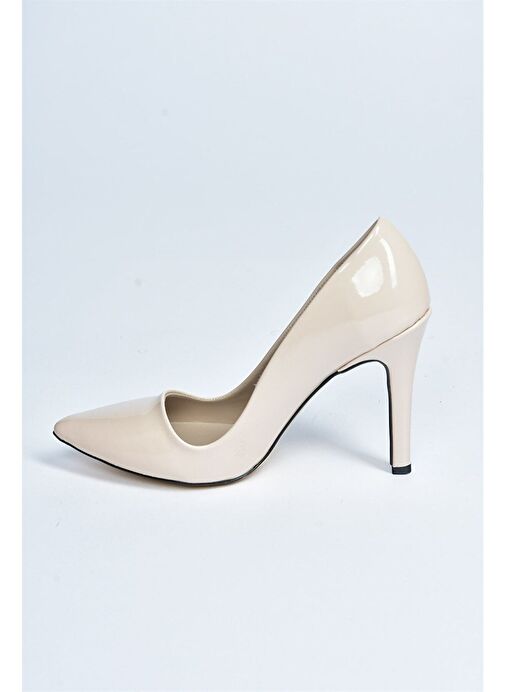 Fox Shoes Bej Kadın Rugan Stiletto 8178 - Görsel 9