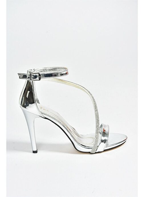 Fox Shoes Gümüş Kadın Abiye Ayakkabı 8197 - Görsel 9