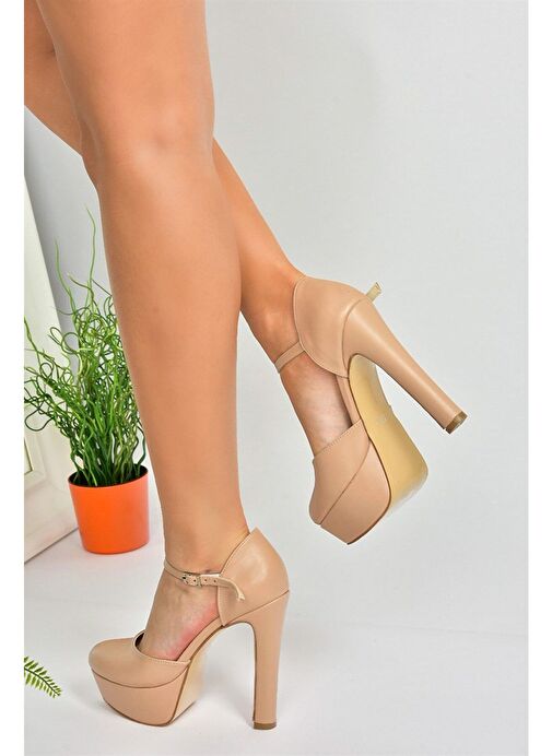 Ten Platform Kalın Yüksek Topuklu Kadın Ayakkabı M246002109 - Görsel 2