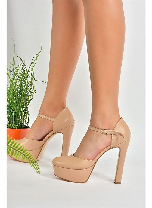 Ten Platform Kalın Yüksek Topuklu Kadın Ayakkabı M246002109 - Görsel 4