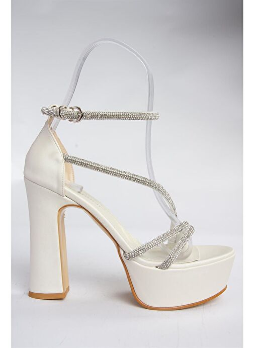 Fox Shoes Sedef Kadın Platform Topuklu Abiye Ayakkabı 8371 - Görsel 8