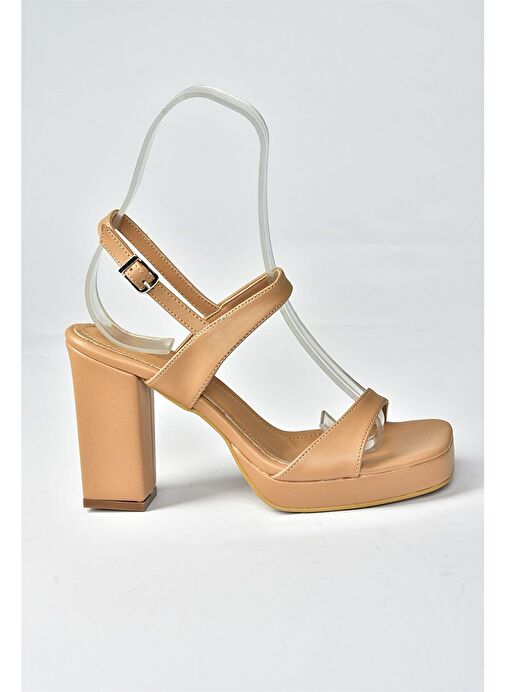 Ten Kalın Platform Topuklu Kadın Ayakkabı M282062309 - Görsel 8