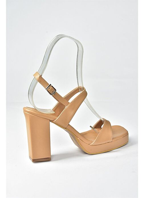 Ten Kalın Platform Topuklu Kadın Ayakkabı M282062309 - Görsel 9