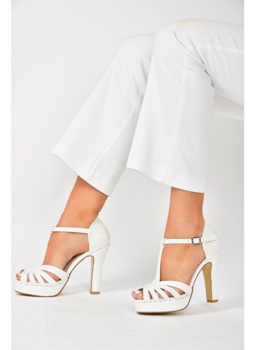 Sedef Platform Topuklu Kadın Ayakkabı M348010009 - Görsel 2