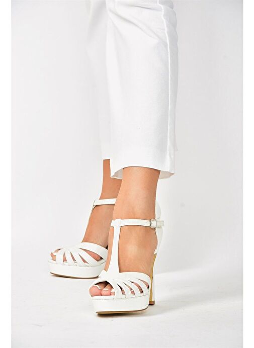 Sedef Platform Topuklu Kadın Ayakkabı M348010009 - Görsel 3