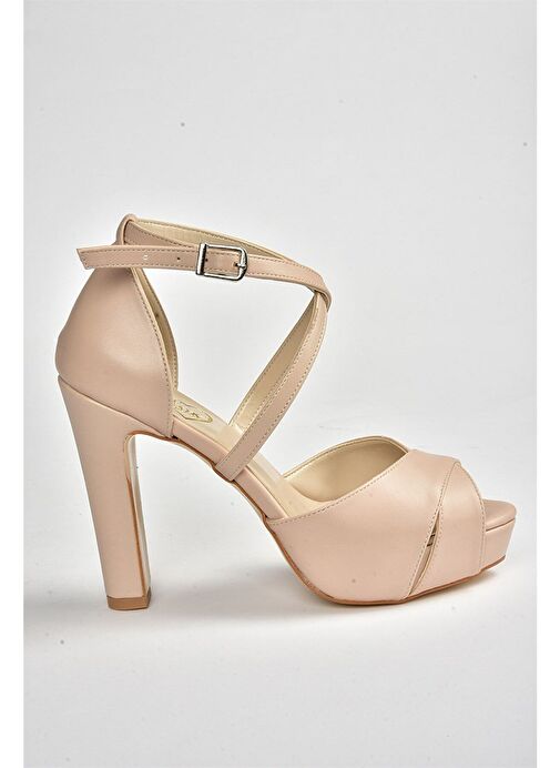 Ten Platform Kalın Topuklu Kadın Abiye Ayakkabı M348010209 - Görsel 6