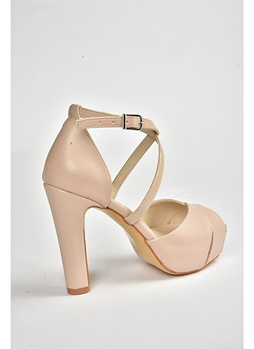 Ten Platform Kalın Topuklu Kadın Abiye Ayakkabı M348010209 - Görsel 7