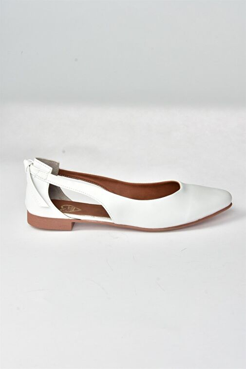Fox Shoes Beyaz Kadın Babet 8549 - Görsel 6