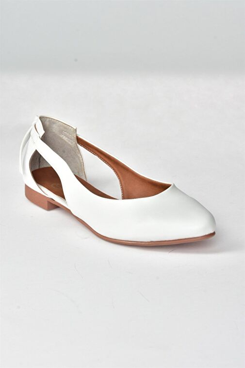 Fox Shoes Beyaz Kadın Babet 8549 - Görsel 7