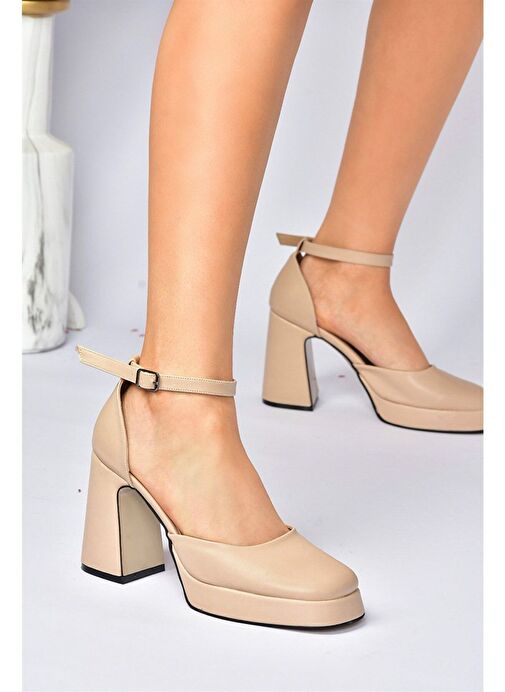 Ten Kalın Platform Topuklu Kadın Ayakkabı M404100809 - Görsel 2