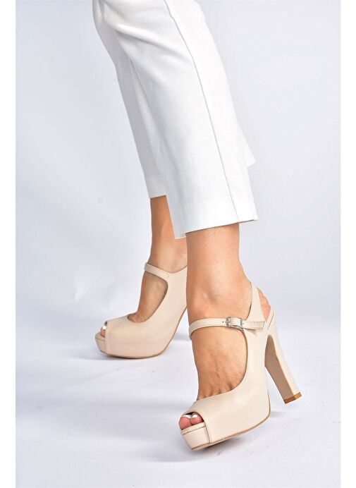 Ten Platform Topuklu Kadın Abiye Ayakkabı M348007009 - Görsel 3