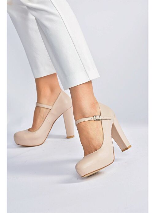 Ten Platform Topuklu Kadın Abiye Ayakkabı M348007209 - Görsel 3