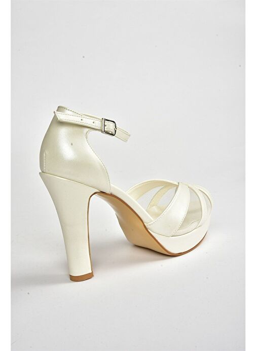 Sedef Platform Topuklu Kadın Abiye Ayakkabı M348202009 - Görsel 5