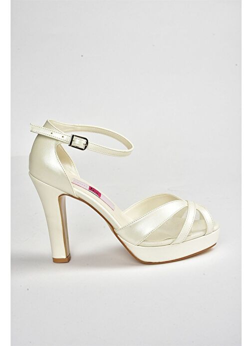 Sedef Platform Topuklu Kadın Abiye Ayakkabı M348202009 - Görsel 6