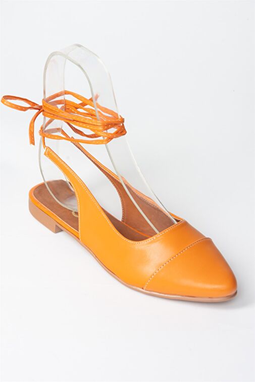 Turuncu Bilek Bağlamalı Kadın Babet M726890209 - Görsel 6