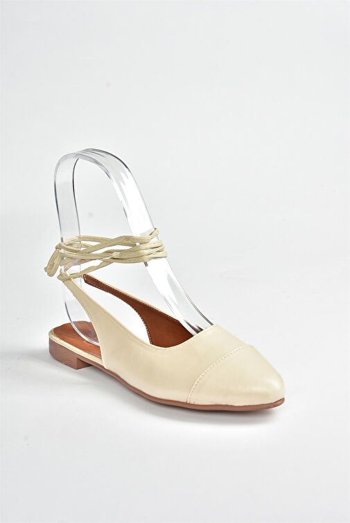 Bej Bilek Bağlamalı Kadın Babet M726890209 - Görsel 8