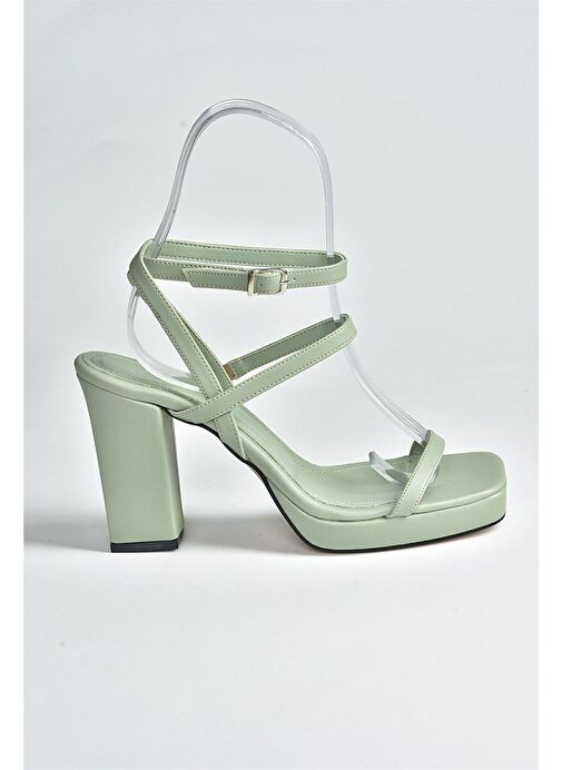 Yeşil Kalın Topuklu Günlük Kadın Ayakkabı M282462709 - Görsel 9