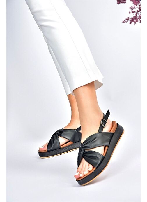 Siyah Günlük Kadın Sandalet M524022309 - Görsel 3