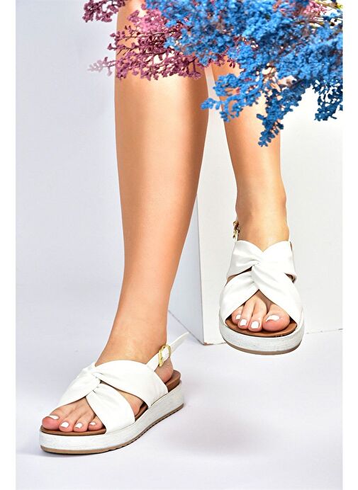 Beyaz Günlük Kadın Sandalet M524022309 - Görsel 2