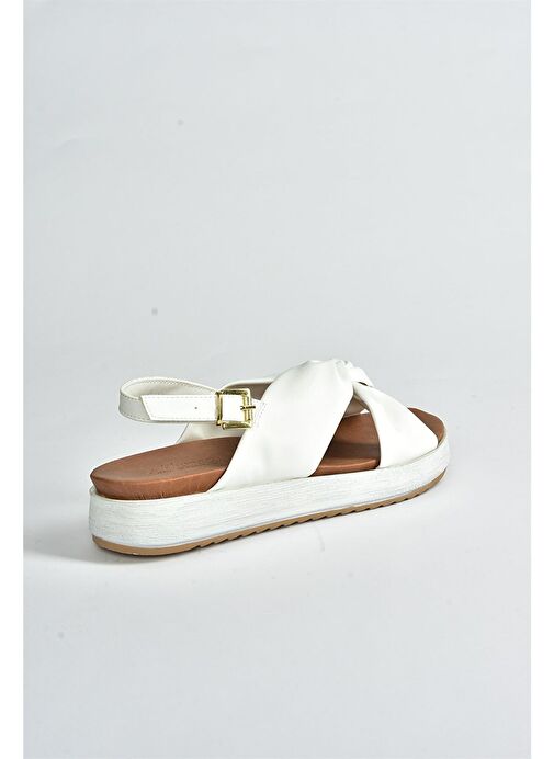 Beyaz Günlük Kadın Sandalet M524022309 - Görsel 5