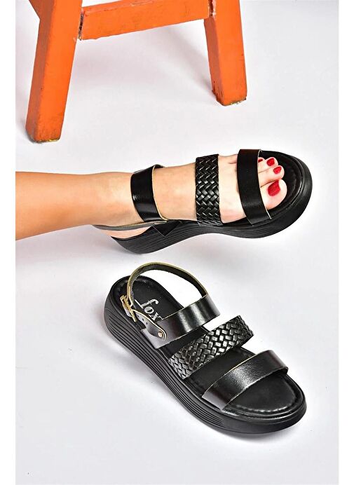 Siyah Günlük Kadın Sandalet M291082603 - Görsel 3