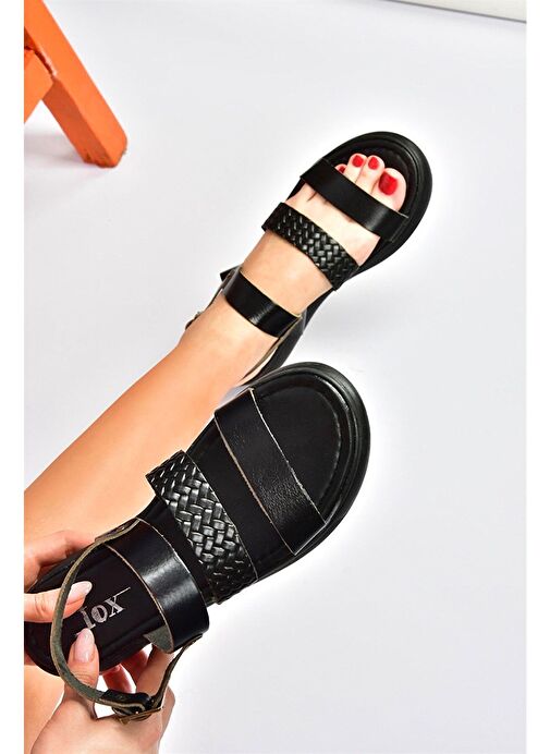 Siyah Günlük Kadın Sandalet M291082603 - Görsel 4