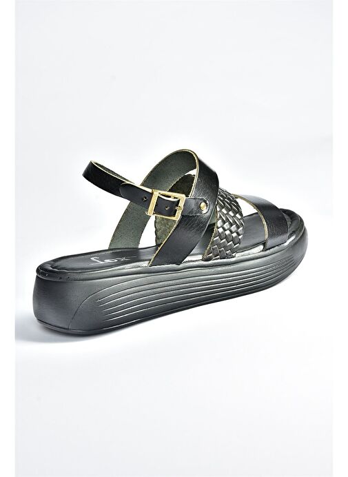 Siyah Günlük Kadın Sandalet M291082603 - Görsel 6