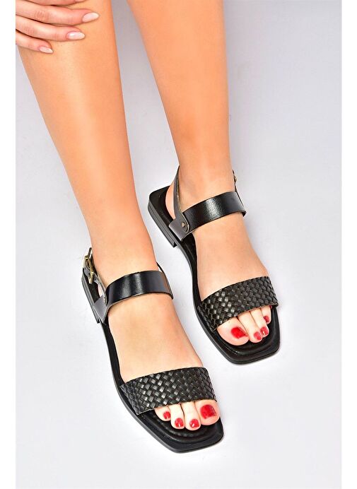 Siyah Günlük Kadın Sandalet M291043603 - Görsel 4