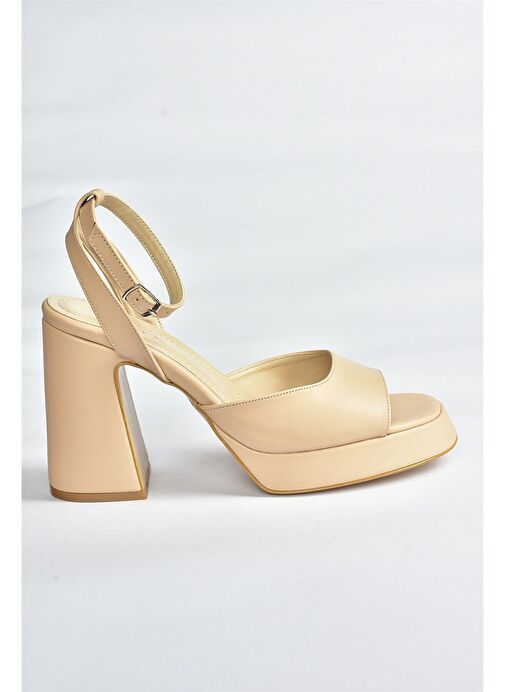 Ten Kalın Platform Topuklu Kadın Ayakkabı M570345609 - Görsel 8