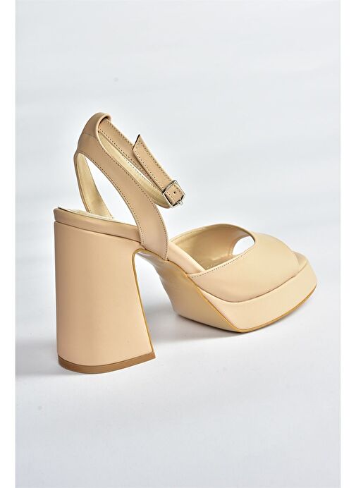 Ten Kalın Platform Topuklu Kadın Ayakkabı M570345609 - Görsel 9