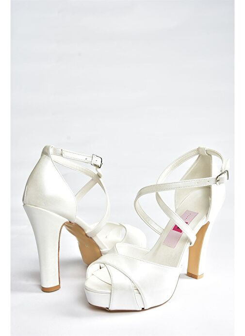 Sedef Platform Kalın Topuklu Kadın Abiye Ayakkabı M348010209 - Görsel 6