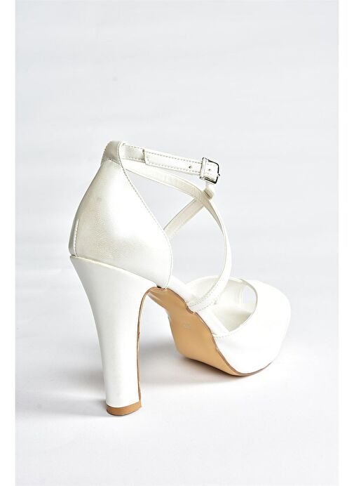 Sedef Platform Kalın Topuklu Kadın Abiye Ayakkabı M348010209 - Görsel 7