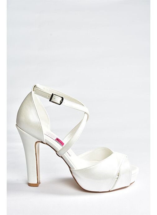 Sedef Platform Kalın Topuklu Kadın Abiye Ayakkabı M348010209 - Görsel 8