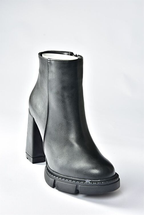 Siyah Platform Taban Kadın Bot N282770309 - Görsel 4