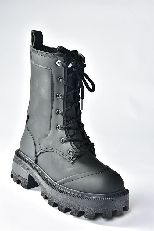 Siyah Kalın Tabanlı Kadın Postal Bot N973000209 - Görsel 4