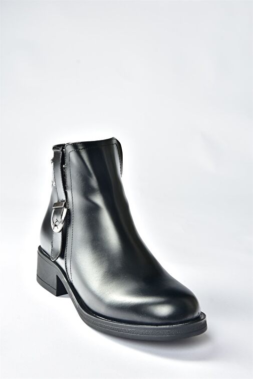 Siyah Alçak Topuklu Günlük Kadın Bot N518400109 - Görsel 6