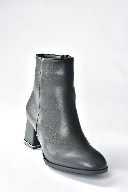 Siyah Kalın Topuklu Kadın Bot N282921909 - Görsel 6