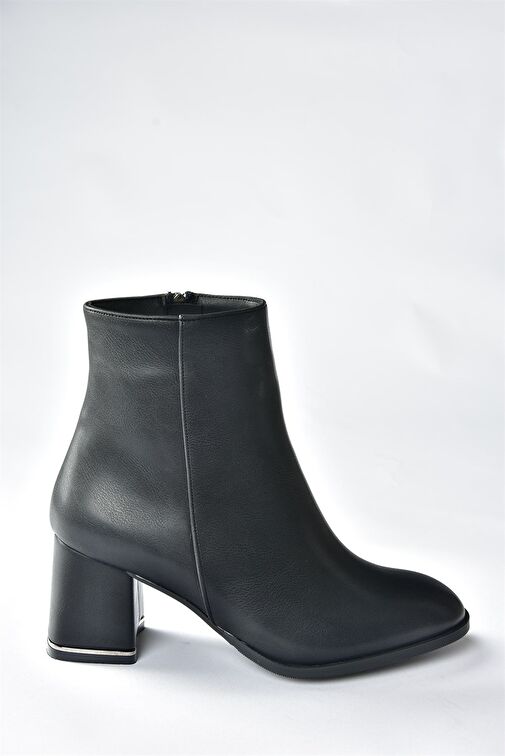 Siyah Kalın Topuklu Kadın Bot N282921909 - Görsel 7