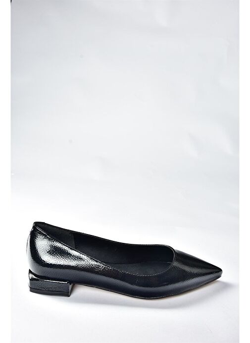 Siyah Rugan Alçak Topuklu Günlük Kadın Ayakkabı N820200408 - Görsel 4