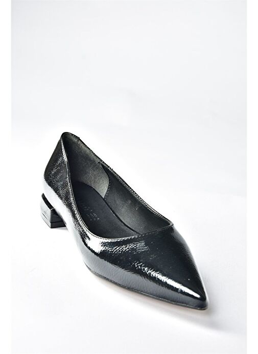 Siyah Rugan Alçak Topuklu Günlük Kadın Ayakkabı N820200408 - Görsel 5