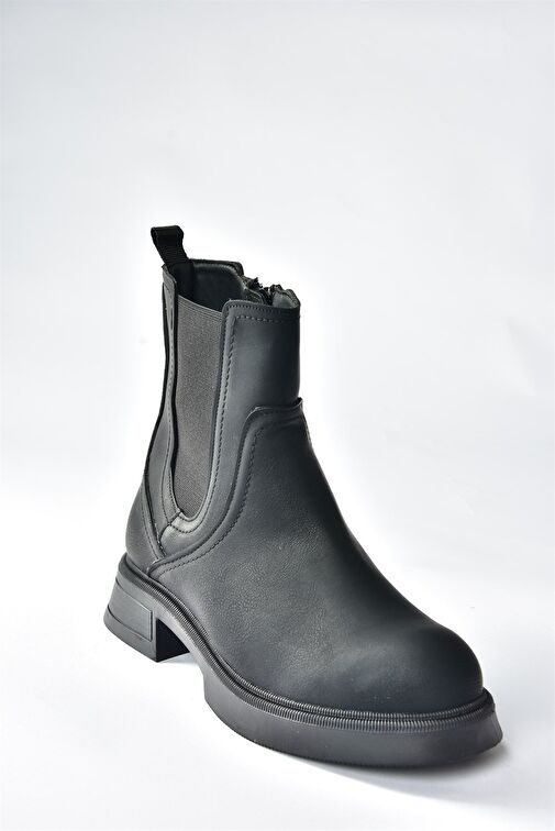 Siyah Alçak Topuklu Günlük Kadın Bot N674260009 - Görsel 6