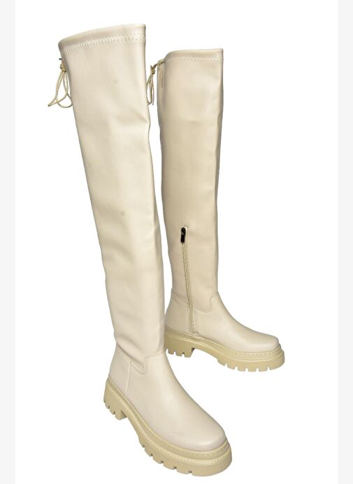 Ten Kalın Tabanlı Dizüstü Kadın Çizme N404002009 - Görsel 8